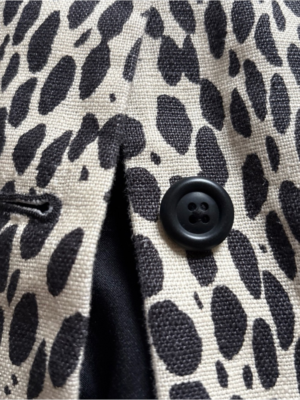 Emerson Fry Cream and Black Spotted Trench Coat - Picture 3 of 8